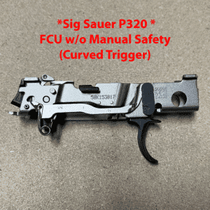 Sig Sauer P320 FCU with curved trigger, no manual safety, OEM factory upgrade.