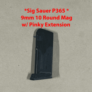 Sig Sauer P365 10-Round Magazine with Pinky Extension for enhanced grip and performance.