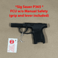 Sig Sauer P365 OEM Fire Control Unit without Manual Safety, compact handgun for concealed carry.