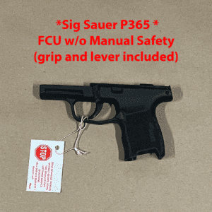 Sig Sauer P365 OEM Fire Control Unit without Manual Safety, compact handgun for concealed carry.