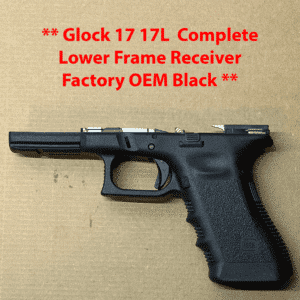 Glock 17L OEM factory lower frame for Gen 3, new TCM stock, enhanced performance and accuracy.