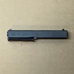 Complete Glock 19 OEM slide assembly, Gen 3, designed for performance and tactical use.