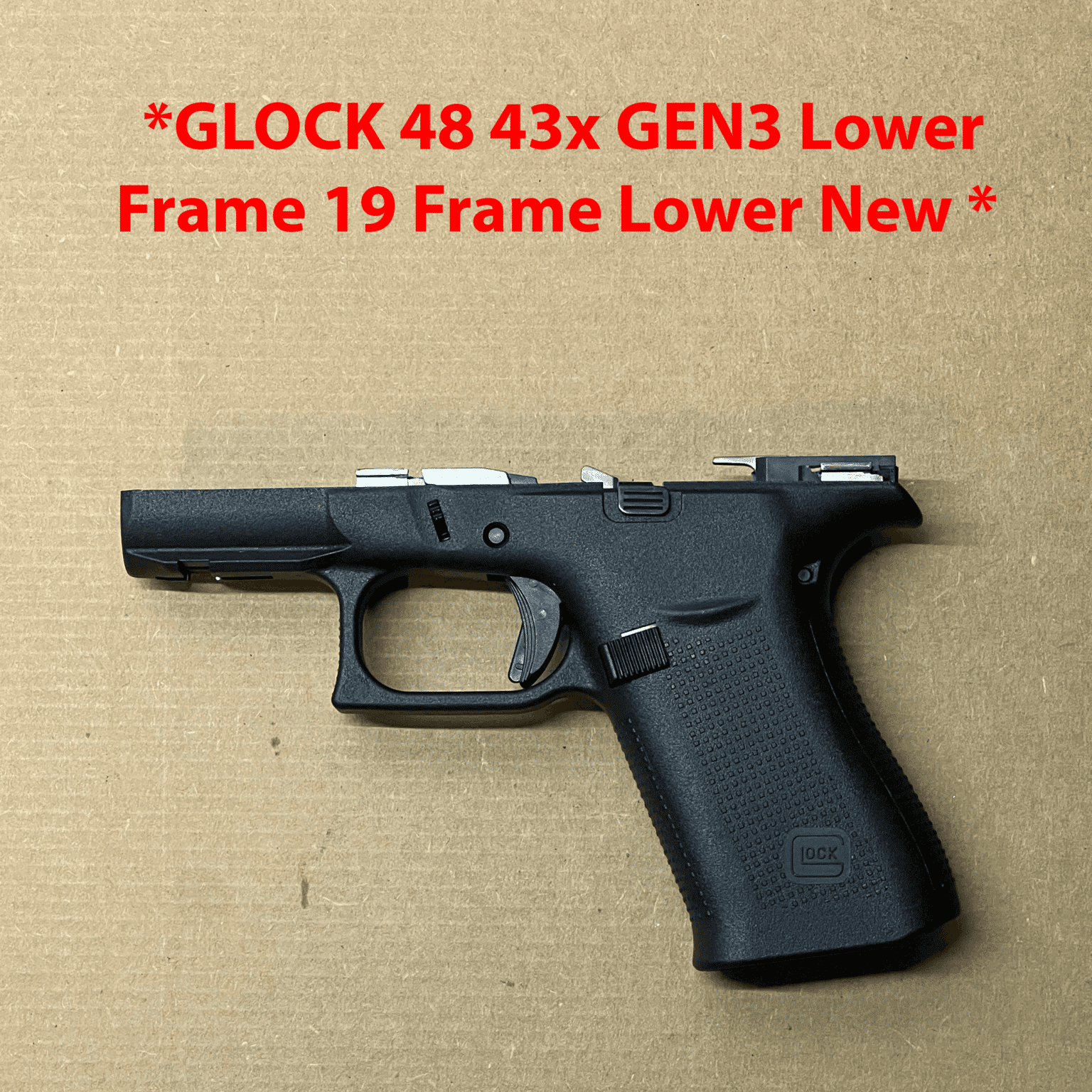 GLOCK 19 Gen 5 OEM Factory Lower Frame – Factory Parts NEW – PA195S203 ...