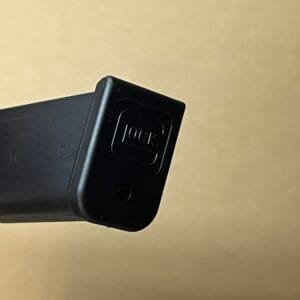 Glock OEM magazine for G19 Gen 3/4, 9mm, 10-round capacity, black polymer finish.