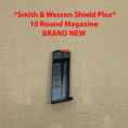 Compact 10-round magazine for Smith & Wesson MP9 Shield Plus, OEM quality and design.