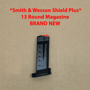 OEM 13-round magazine for Smith & Wesson MP9 Shield Plus, featuring a reliable design.