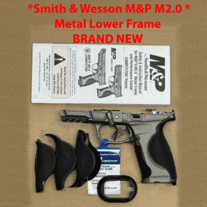 Smith & Wesson M&P M2.0 full-size metal lower frame with TCM stock, brand new condition.