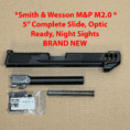Smith & Wesson M&P M2.0 slide assembly, black, optic ready, and fiber optic sights.