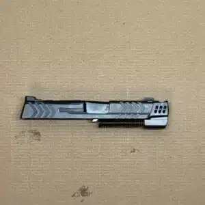 Smith & Wesson M&P Shield Plus 4 9mm optics-ready slide assembly with recoil system features.