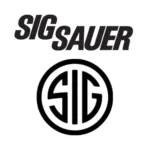SIG Sauer logo design featuring strong typography and modern branding elements.