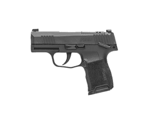 Compact semi-automatic handgun with modern design, ideal for personal defense and recreational shooting.