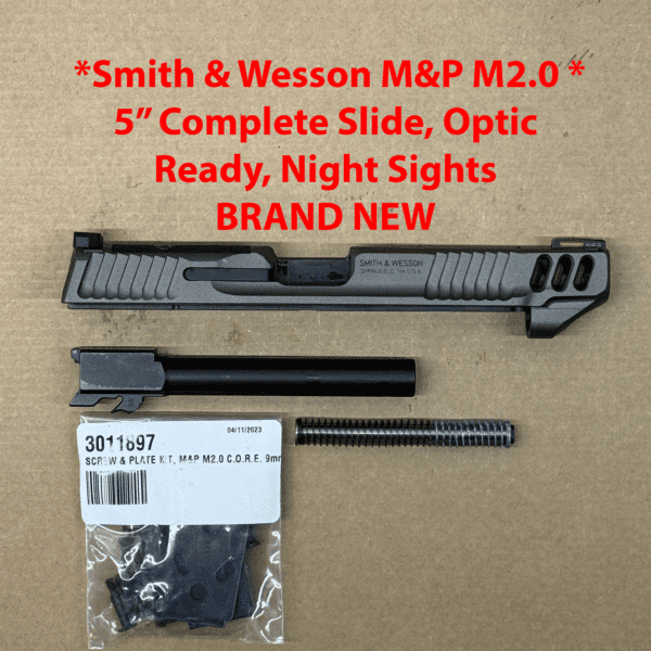 S&W M&P M2.0 COMPETITOR 5" Slide Grey Optic Ready Fiber Optic M&P9 9mm - 13198