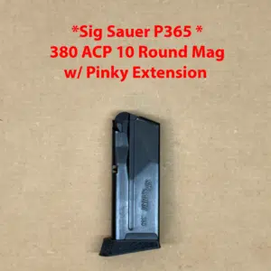 Sig Sauer OEM P365 .380 ACP 10-Round Magazine with Pinky Extension – 8900715