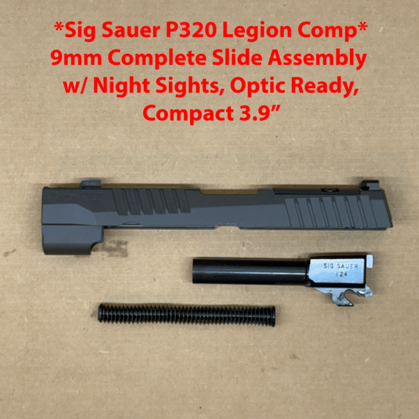 SIG SAUER P320 Legion Comp Full-Size 9mm OEM Complete Slide Assembly – BRAND NEW