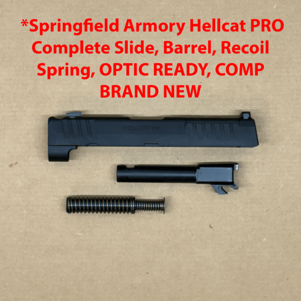 SPRINGFIELD HELLCAT PRO COMP 9mm OEM Complete Slide Assembly – BRAND NEW