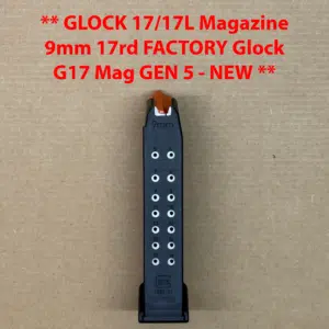GLOCK 17 / 17L / 34 / 45 / 47 Gen 5 17-Round Magazine – OEM – 9mm – BRAND NEW 33814
