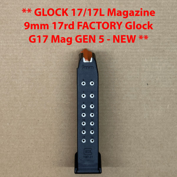 GLOCK 17 / 17L / 34 Gen 5 17-Round Magazine – OEM – 9mm – BRAND NEW 33814