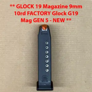 GLOCK 19 10-Round Magazine Gen 5 – OEM – 9mm – BRAND NEW 47289