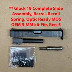 GLOCK 19 Gen 5 MOS OEM Complete Slide Assembly – BRAND NEW PA195S203MOS