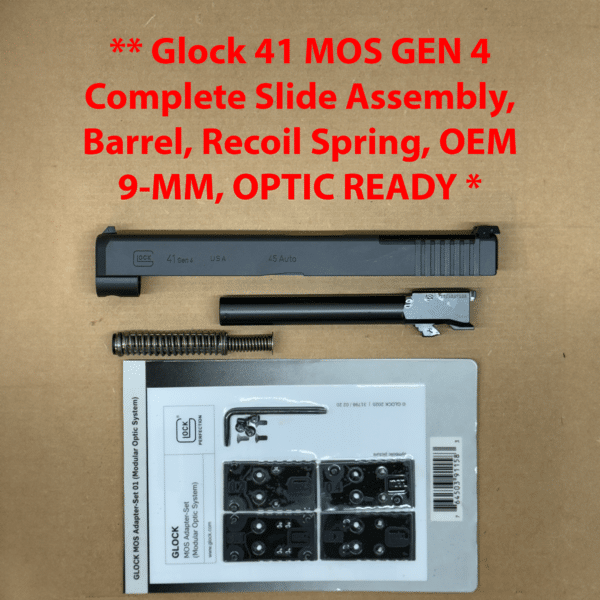 GLOCK 41 Gen 4 MOS OEM Complete Slide Assembly – BRAND NEW UG4130103MOS