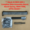 GLOCK 45 Gen 5 MOS OEM Complete Slide Assembly – BRAND NEW PA455S203MOS