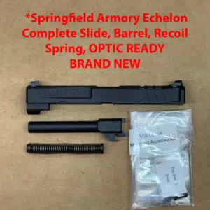 Springfield Echelon 9mm OEM 4.5" Complete Slide, Barrel & Recoil Spring – Optic Ready – BRAND NEW