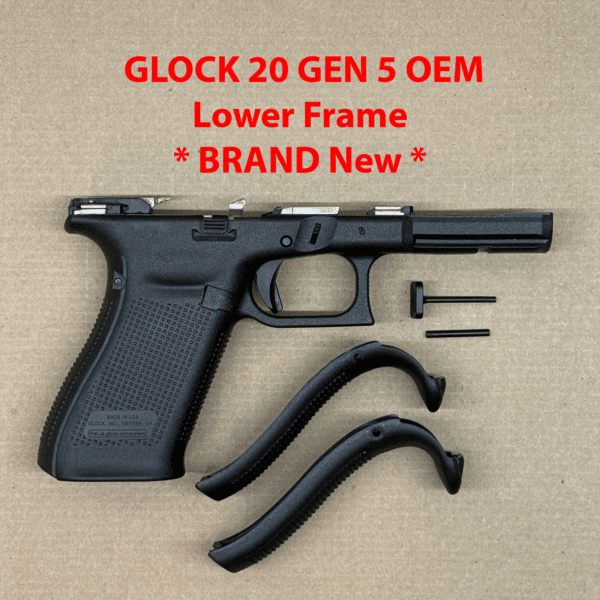 Glock 20 Gen 5 OEM Factory Lower Frame – Genuine Glock Grip Module – NEW