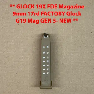 Glock 19X 17-Round Magazine Gen 5 – OEM – 9mm – BRAND NEW - 47487