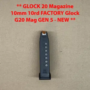 Glock Factory Magazine OEM – For Glock G20 Gen 5 – 10mm – 10 Round – NEW - 74058