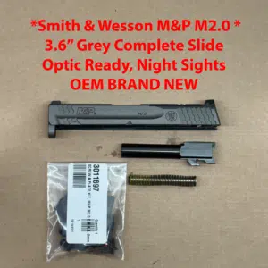 NEW - FACTORY M&P 2.0 Compact Smith & Wesson S&W M&P 9 3.6” 9mm Grey Slide - 14102