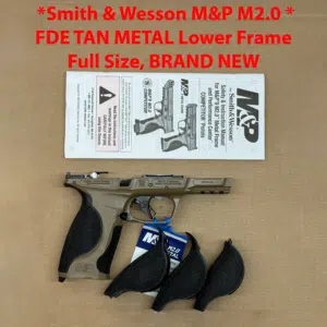 Smith & Wesson M&P9 M2.0 Carry Full Size OEM Factory FDE Tan Metal Lower Frame NEW – 14163