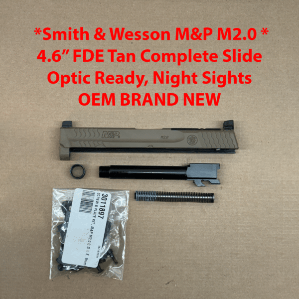NEW - FACTORY M&P 2.0 Compact Smith & Wesson S&W M&P 9 4.6” 9mm FDE Tan Slide, Threaded Barrel - 14163