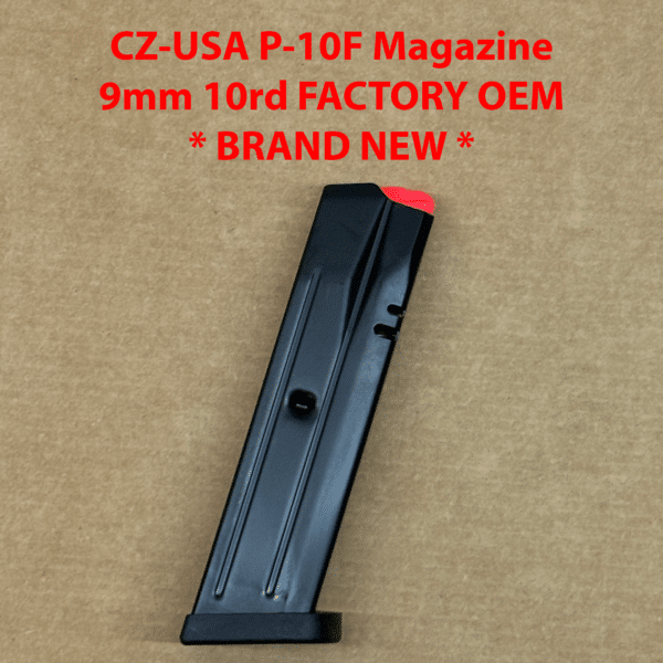 CZ Factory Magazine OEM – For CZ P-10F Full-Size – 9mm – 10 Round NEW - 11441