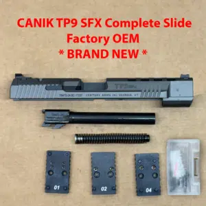 Canik TP9 SFX Optic Ready Complete Slide, Barrel & Recoil Spring – 9mm – BRAND NEW
