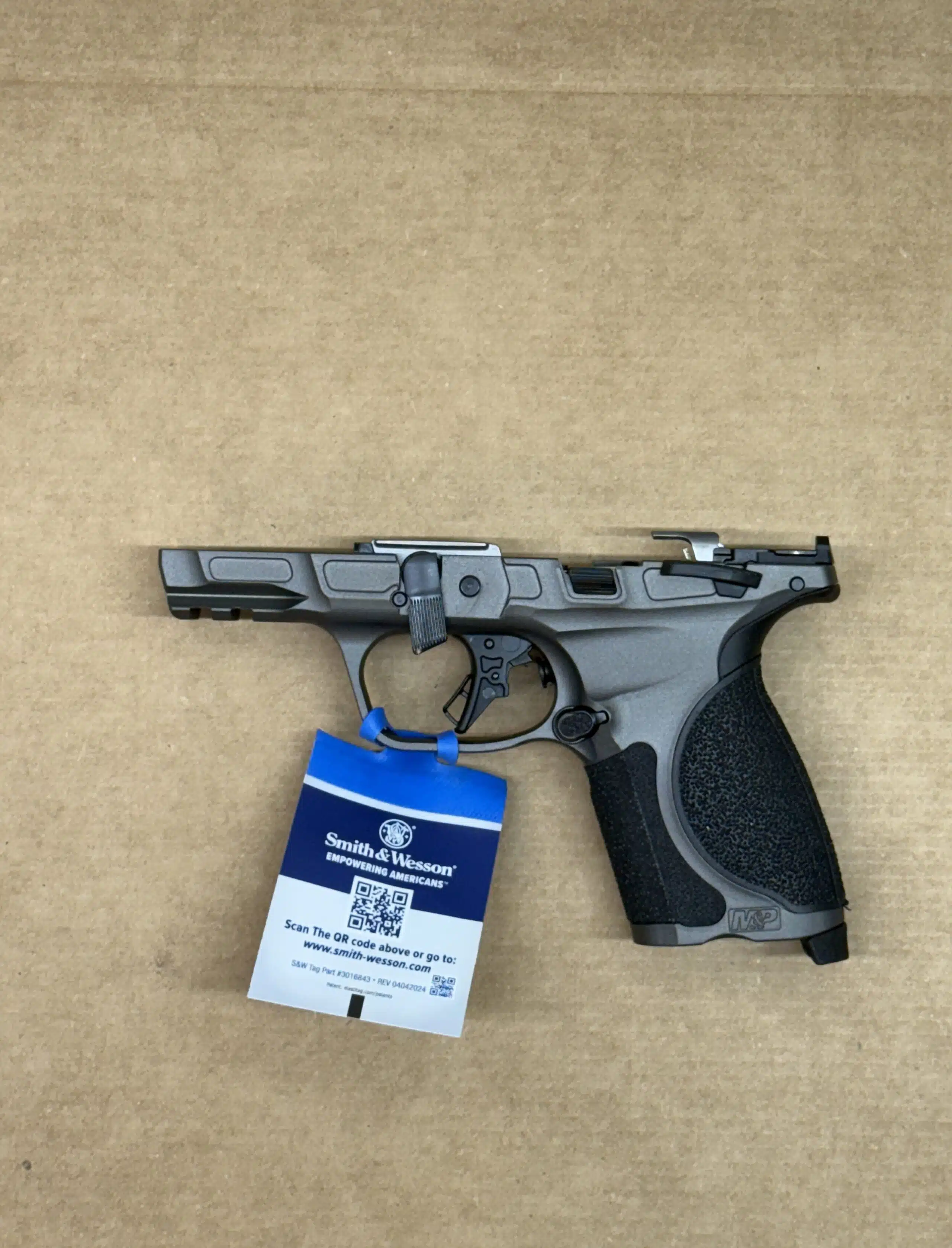 Smith & Wesson M&P9 M2.0 Compact OEM Grey Metal Lower Frame w/ Manual Safety – Factory NEW – 14106 - Image 2