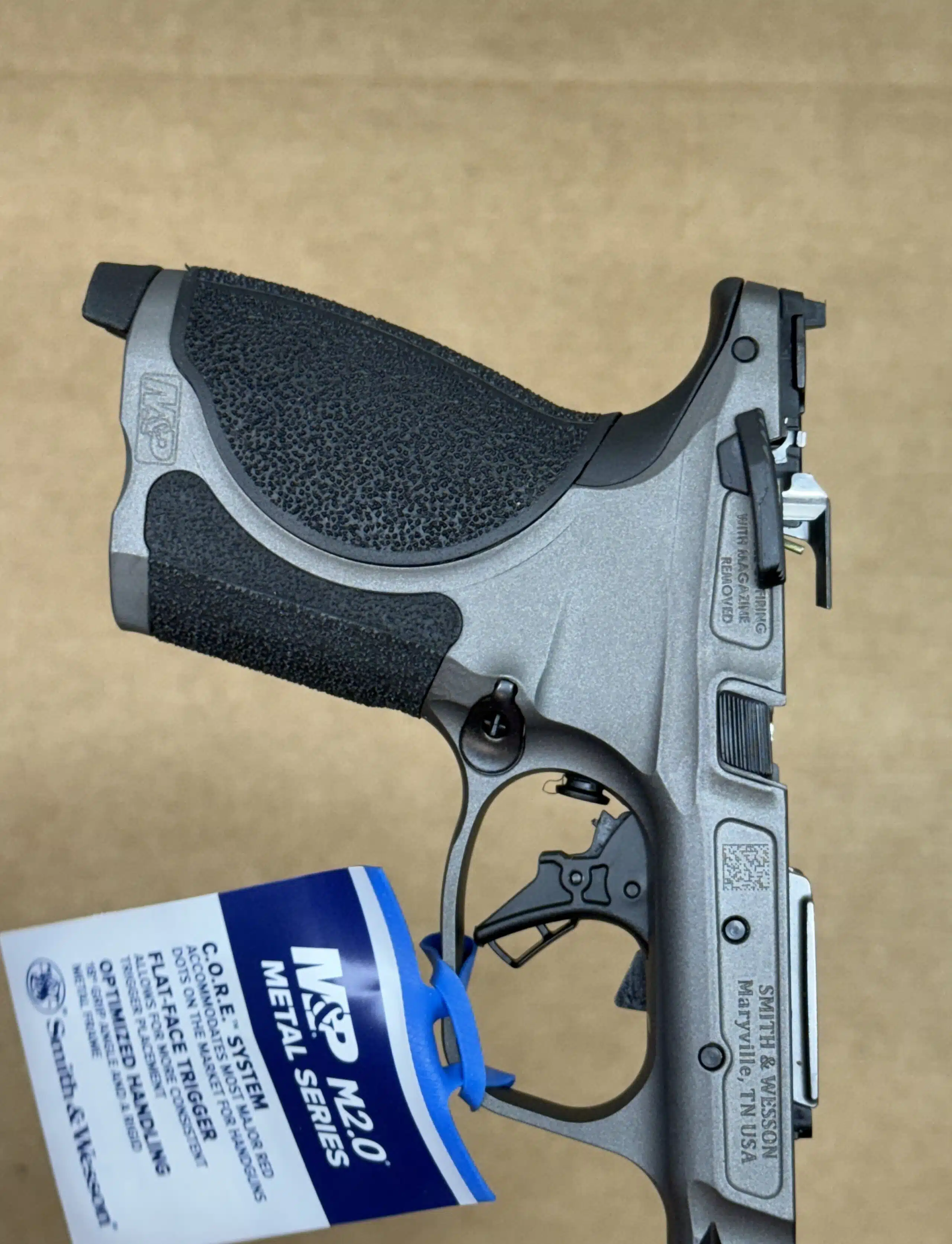 Smith & Wesson M&P9 M2.0 Compact OEM Grey Metal Lower Frame w/ Manual Safety – Factory NEW – 14106 - Image 5