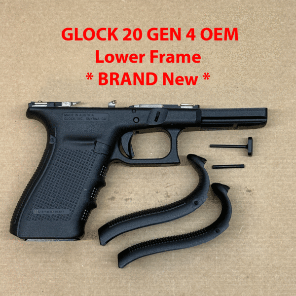 Glock 20 Gen 4 OEM Lower Frame – Factory 10mm Grip Module – Genuine Glock – NEW