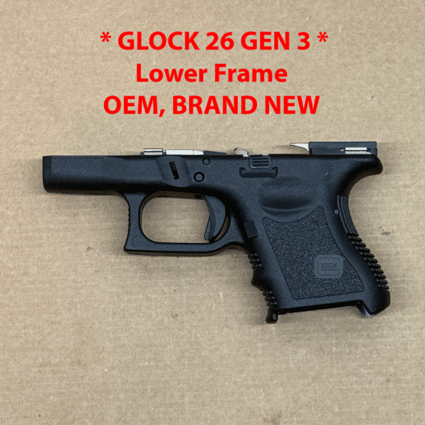 Glock 26 Gen 3 OEM Factory Lower Frame – Genuine Glock Grip Module – NEW