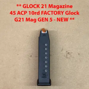 Glock 41 / 21 / 21SF Gen 5 OEM Magazine – 10 Round .45 ACP – Factory Original – NEW – 74201