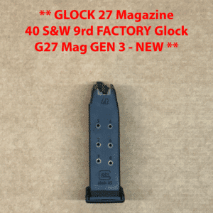 Glock G27 Gen 3 OEM Factory Magazine - .40 S&W - 9 Round - MF27009 - NEW