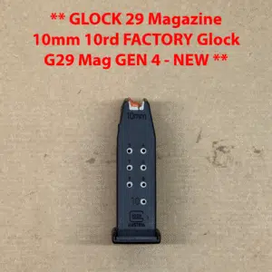 Glock Factory Magazine OEM – For Glock 29 Gen 4 – 10mm – 10 Round NEW – MF29010
