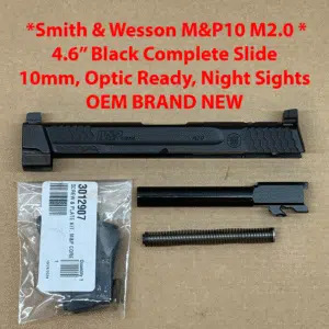NEW - FACTORY M&P 2.0 Full Size Smith & Wesson S&W M&P 9 4.6” 10mm Black Slide - 13387