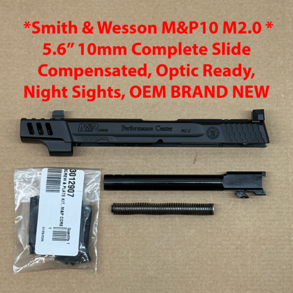 NEW - FACTORY M&P 2.0 Full Size Smith & Wesson S&W M&P 9 5.6” 9mm Black Slide, Comp, Ported - 13916