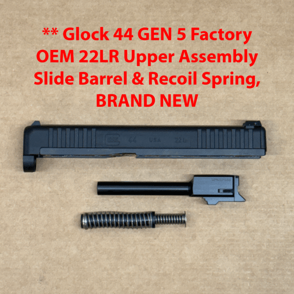 Glock 44 OEM Complete Slide Assembly - Gen 5 - 22LR - Factory Upper - G44 - 02-2004-00-02