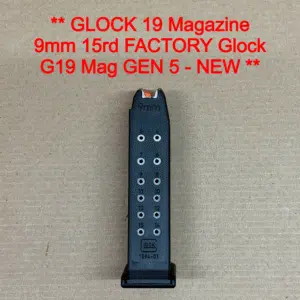 GLOCK 19 15-Round Magazine Gen 5 – OEM – 9mm – BRAND NEW 33812