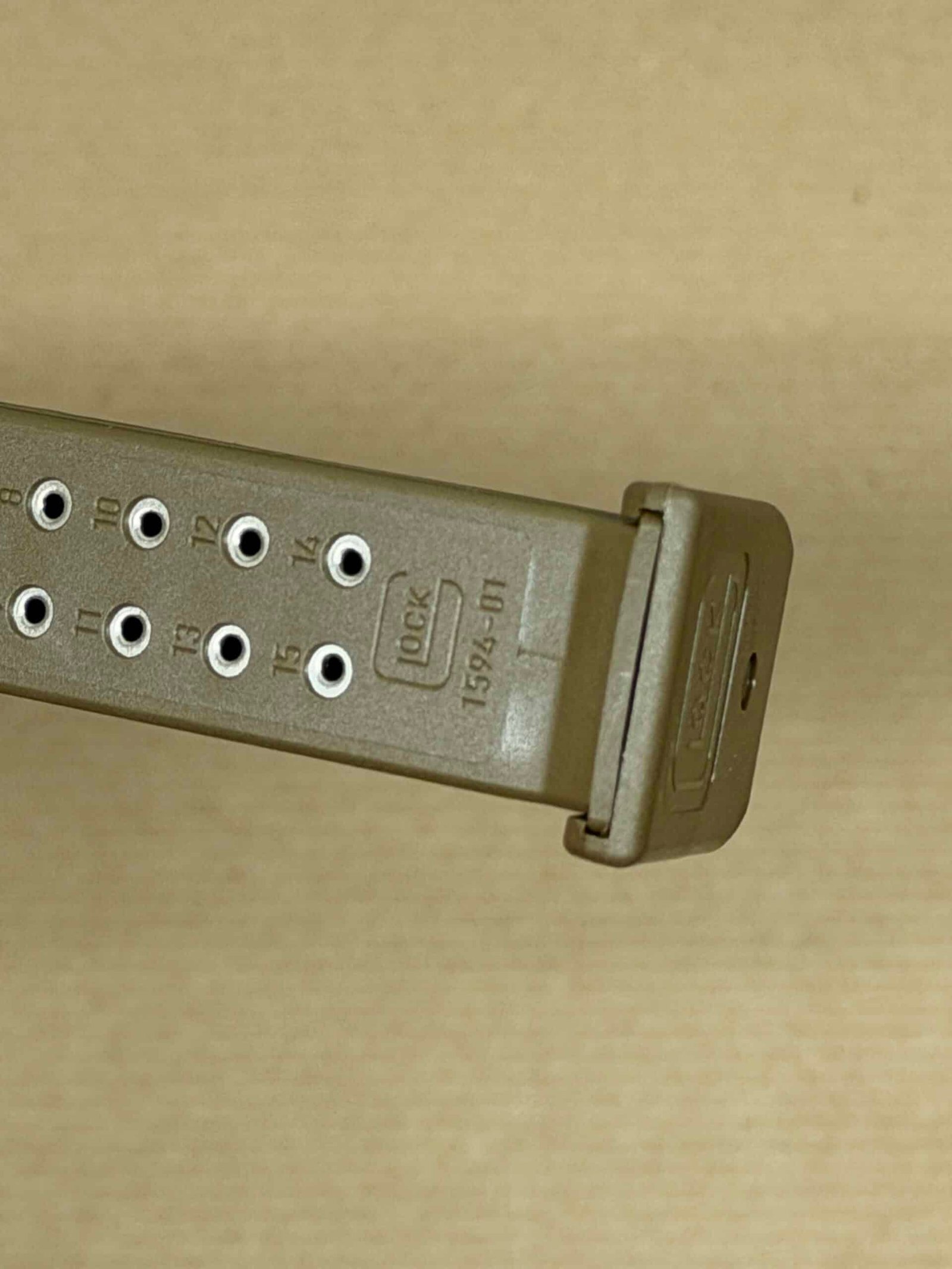 Glock 19 Gen 5 OEM 15 Round Magazine – FDE Tan Finish – 9mm Factory NEW – Glock Mag 33812 - Image 6