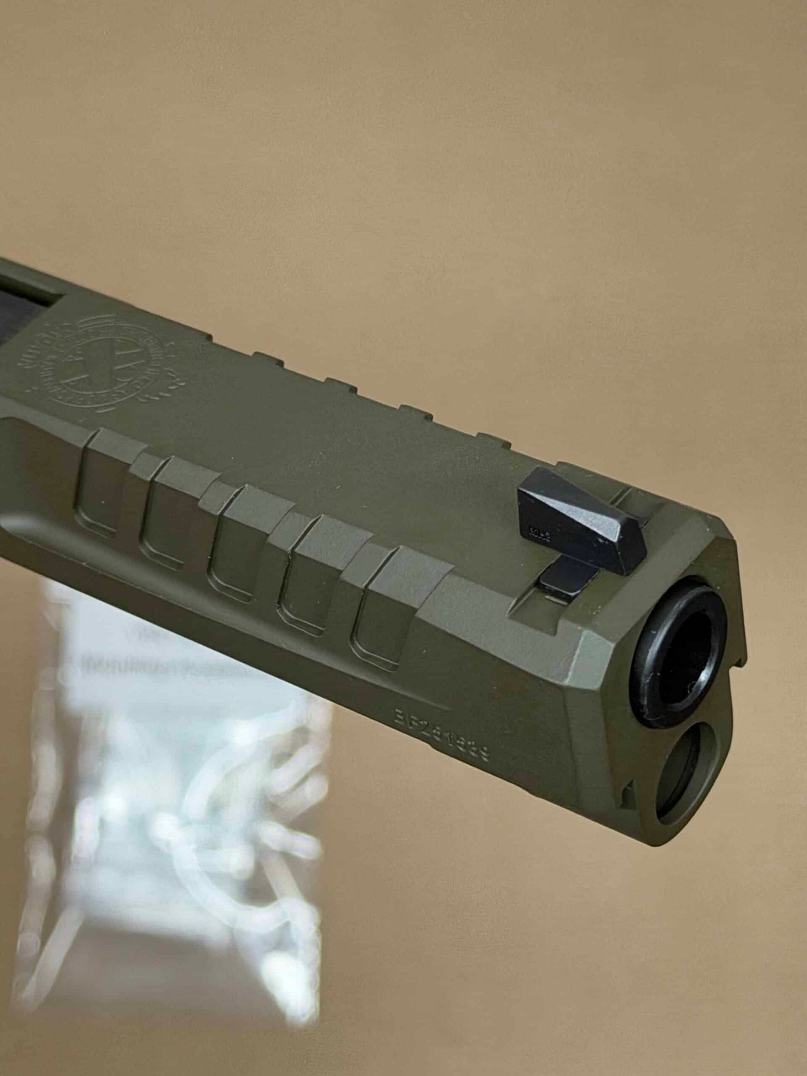 Springfield Echelon OEM Complete Slide OD Green – Barrel & Recoil Spring – 9mm Optic Ready – Factory NEW - Image 6