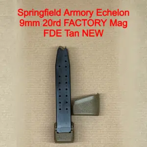 Springfield Armory Echelon OEM 20 Round Magazine – 9mm – FDE Tan Finish – Factory NEW - EC6020F