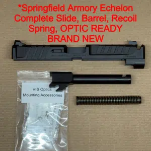 Springfield Echelon OEM Complete Black Comped Slide & Ported Barrel – 9mm Optic Ready – Factory NEW