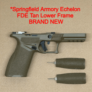 Springfield Armory Echelon OEM Lower Frame – FDE Tan Grip Module NEW – Factory Parts